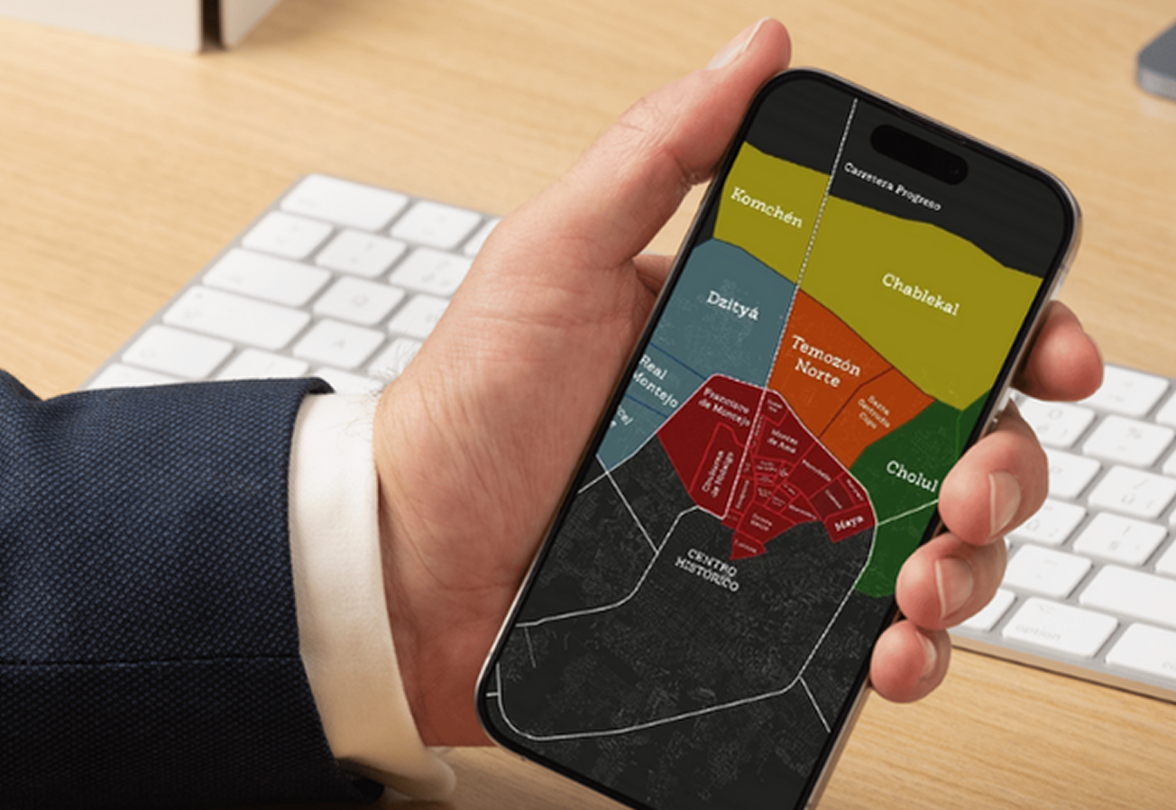 Mapa de Zonas y Colonias en Yucatán